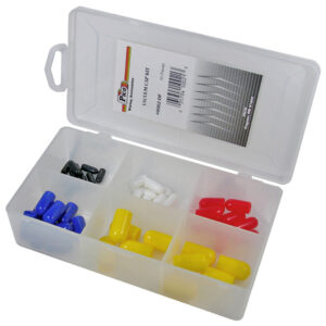 Carburetor Cap Assortment 50 Pieces 5 Sizes in 7x4-1/2 Plastic Kit