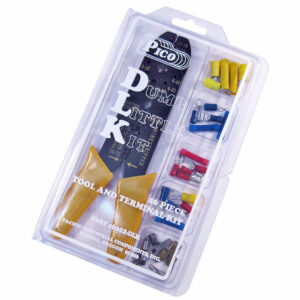 Terminal Kit with Tool 25 Terminals in 5"x8" Plastic Kit