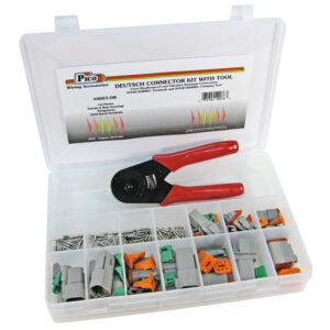 Deutsch Solid Barrel Terminal Assortment 125 Pieces w/Tool 10-3/4x7" Plastic Kit