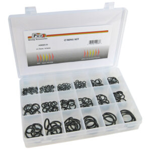 O'Ring Assortment 211 Pieces 18 Sizes in 10-3/4x7" Plastic Kit