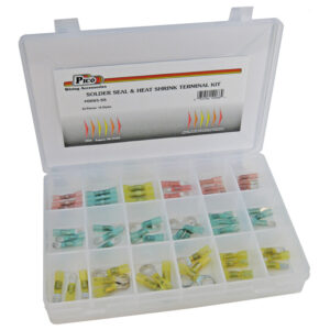 Solder Seal & Heat Shrink Terminal Assortment 54 Pieces 10-3/4x7" Plastic Kit
