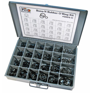 O'Ring Assortment  24 Sizes  575 pcs in 13"x9"x2" Metal Kit Drawer