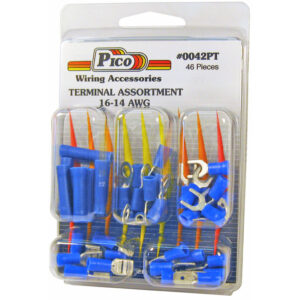 Assortment 16-14 AWG Butt Connectors & Terminals - Kit Clam