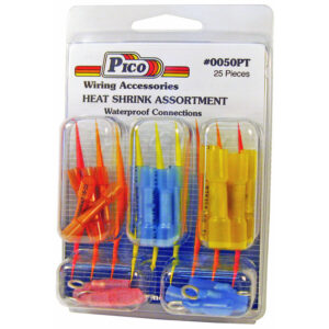 Assortment 22-16 AWG 16-14 AWG 12-10 AWG Crimp/Heat Shrink Terminals - Kit Clam