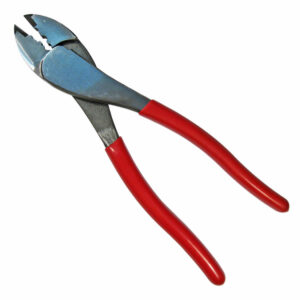 Heavy Duty Hand Crimp Tool Tip Cutter 9.5" Length 22-10ga Wire & Terminals  1/pk