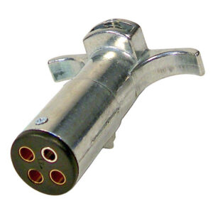 4-Pole Heavy Duty Male Trailer Connector Plug  Die Cast  12-24V 35 Amp  1 pc