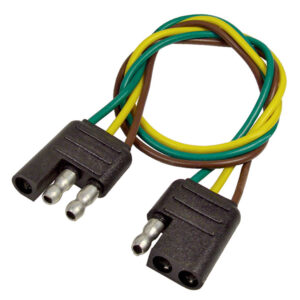 3-Way Molded Trailer Trailer Connector 16 AWG Wire Male & Female 1 pc