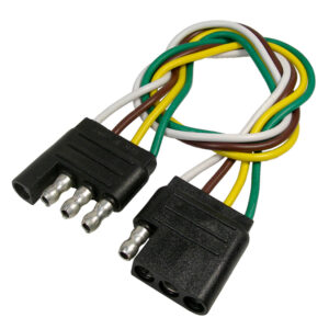 4-Way Molded Trailer Trailer Connector 16 AWG Wire Male & Female 1 pc