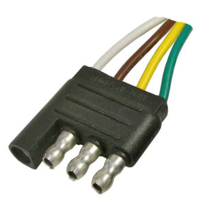 4-Way Molded Male Trailer Connector 16 AWG Wire   25 pcs