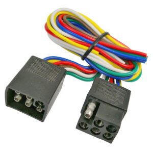 6-Way Molded Square Shrouded Trailer Connector 18 AWG Wire Male & Female 25 pcs