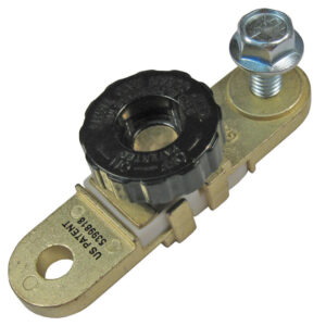 Side Mount Battery Quick Disconnect  1/4 Turn Disconnects 12V 125A  Brass 1 pc
