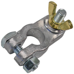 Marine Wing Nut Lead Battery Terminal 3/8" Pos & 5/16" Neg   1ea P&N/bag