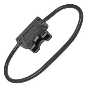 ATC/ATO Fuse Holder  16ga Black Wire 10 AMP (No Fuse)  1 pc