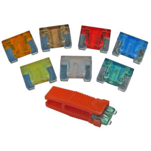 Low Profile Fuse Assortment & Fuse Puller 1 ea 5A 7.5A 10A 15A 20A 25A 30A  8/pk