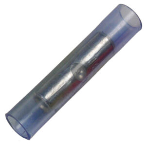 16-14 AWG Nylon Insulated Tin-Plated Copper Butted Seam Butt Connector 100 pcs