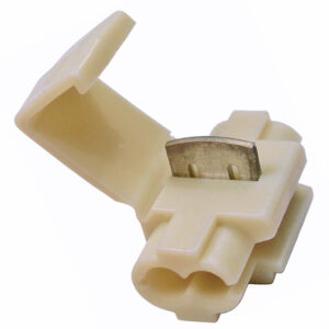 18-14 AWG White Quick Splice Self-Stripping Tap-In Connector 1/pk