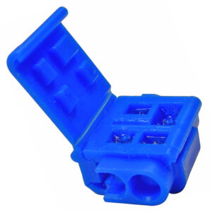 18-14 AWG Blue Quick Splice Self-Stripping Tap-In Connector w/Gel Pocket 15 pcs