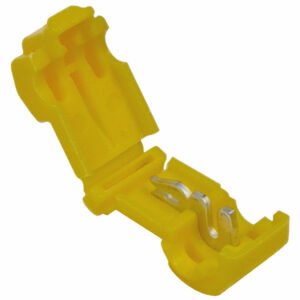 12-10 AWG Yellow .250 T-Tap Quick Connect Use With .250 Male Connector 15 pcs