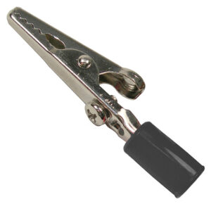 Black Insulated Alligator Test Clip Nickel Plated Steel 10 AMP  100 pcs