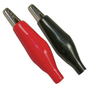 Red & Black Insulated Mini Test Clips Nickle Plated Steel 5 AMP  1 set/pk