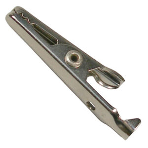 Mini-Alligator Clips Nickel Plated Steel 5 AMP 2 pcs