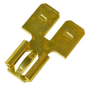Brass .250" Double Male/Single Female Flat Receptacle Terminal 50 pcs