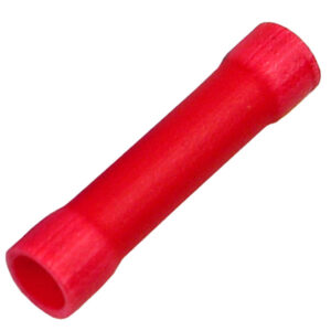 22-16 AWG Flared Vinyl Insltd Tin-Plated Copper Butted Seam Butt Conctr 1000 pcs
