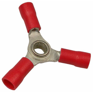 22-16 AWG Flared Vinyl Insulated Tin-Plated Copper Butted Seam 3-Way 1/pk