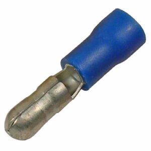 16-14 AWG Flared Vinyl Insl Tin-Plated Copper Butted Seam .157" Bullet 100 pcs