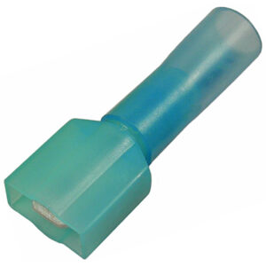 16-14 AWG Crimp & Heat Shrink .250" Insl Male w/Adhesive Lined Sleeve  100 pcs