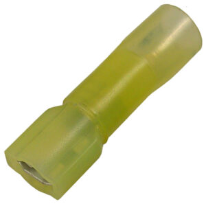 12-10 AWG Crimp & Heat Shrink .250" Insl Female w/Adhesive Lined Sleeve  100 pcs