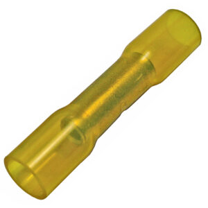 12-10 AWG Heat Shrink Butt Seamless Copper Connector w/Nylon Sleeve  100 pcs