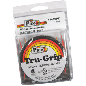 Black UL Electrical Tape 3/4" x 60'/Roll  1 Roll/pk