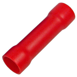 8 AWG Red Insulated Solid Barrel Tin Plated Copper Lug Connector 100 pcs
