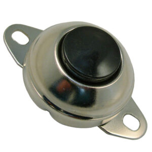 Flush Mount Horn Button Black Plastic Nickel Plated Housing 12 Volt 5A  1 pc