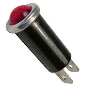 Indicator Light Illuminated Red 1/2" Mount Hole 1/4" Tabs 12V 16A 1 pc