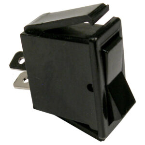 On-Off Rocker Non-Illuminated Black Switch Plastic Body 1/4" Tabs 12V 16A 25 pcs