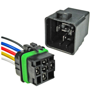Waterproof Relay & Pigtail 5 Pin SPDT w/Resistor & Bracket 12V 30-40 Amp 1 set