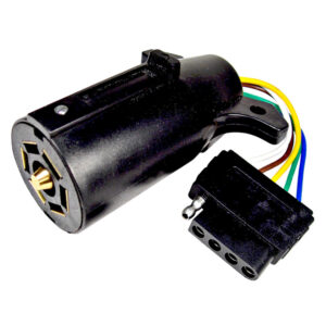 Trailer Adapter 7-Way RV Blade Male Plug With 5-Way Flat Female