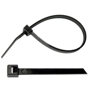 11" UV Black Nylon Tie Wrap  50lb Tensile Strength   3 pcs