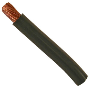 1 GA Black Starter Cable Stranded Copper Conductor With PVC Jacket 250ft