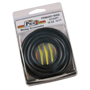 10 AWG Black Primary Wire Copper Stranded Conductor With PVC Jacket 10ft/pk