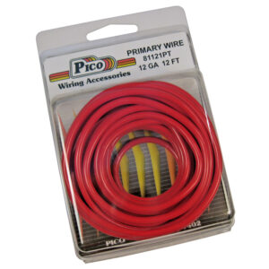 12 AWG Red Primary Wire Copper Stranded Conductor With PVC Jacket 12ft/pk