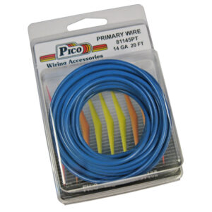 14 AWG Blue Primary Wire Copper Stranded Conductor With PVC Jacket 20ft/pk