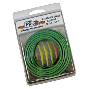 16 AWG Green Primary Wire Copper Stranded Conductor With PVC Jacket 25ft/pk