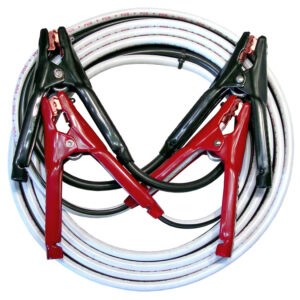 15' Booster Cables Bonded 4 GA Cable Flexible to -72°F 500 AMP Clamps 1 set