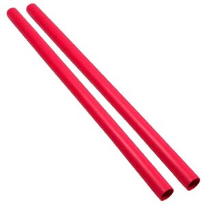 1-1/2" ID Rigid Polyolefin Dual Wall Waterproof Red Shrink Tubing  4ft