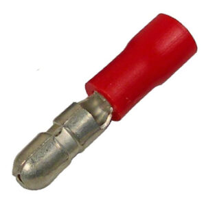 22-16 AWG Flared Vinyl Insl Tin-Plated Copper Butted Seam .157" Bullet 100 pcs