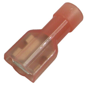 22-16 AWG Nylon Fully Insulated Tin-Plated Brass .250" Female Terminal 6 pcs