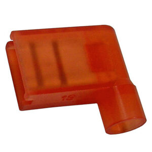 22-16 AWG Nylon Fully Insulated Tin-Plated Brass .250" Flag Terminal 500 pcs